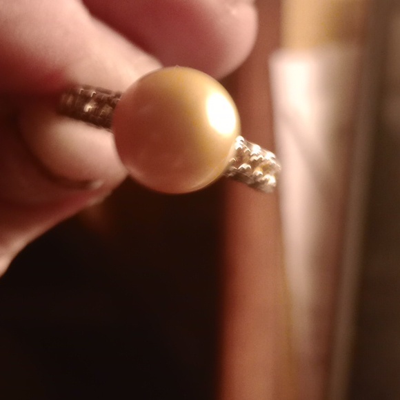 Sterling silver South Sea pearl rong - Picture 3 of 4